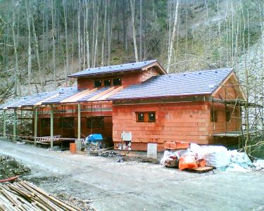 stavba nové provozní budovy Kateřinské jeskyně