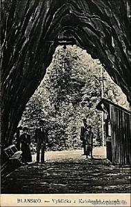 Kateřinská jeskyně - vchod upravený 1910