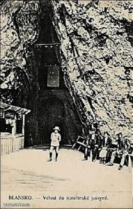 Kateřinská jeskyně - vchod upravený 1910