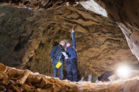 Sčítání netopýrů v jeskyních Kateřinské a Punkevních, únor 2025